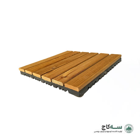 تایل ترموود 6 تکه با کیفیت اروپایی و قیمت کف بازار چوب ایران